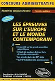 Revue Ellipses Marketing  / Les épreuves sur l'Europe et le monde contemporain