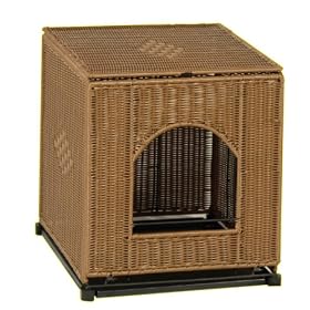 Mr. Herzher's Jumbo Decorative Litter Pan Cover - Dark Brown