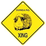 Guinea Pig Xing caution Crossing Sign wildlife Gift