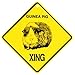 KC Creations Guinea Pig Xing Caution Crossing Sign Wildlife Gift