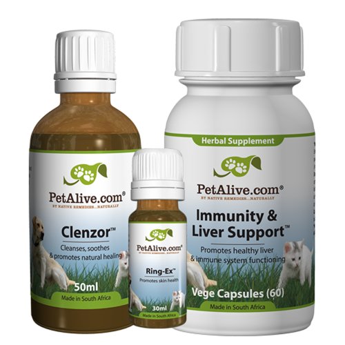 PetAlive Ring-Ex, Clenzor and Immunity & Liver Support UltraPack