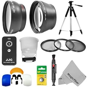 Professional52MM Kit for Pentax DSLR (K-5, K-7, K-m, K-r, K-x, K10D, K20D, K100D, K110D, K200D, 645D, K2000) - Includes: 2.2X Telephoto and 0.43X Wide Angle (w/ Macro Portion) High Definition Lenses + 57-Inch Camera/Video Tripod + Filter Kit (UV, Polarizer and Neutral Density ND4) + IR Wireless Remo