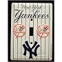 NEW YORK YANKEES METAL LIGHT SWITCH PLATE COVER