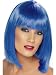 Glam Short A-Line Bob Adult Costume Wig - Blue