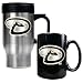 Arizona Diamondbacks Stainless Steel Travel Mug and Black Ceramic Mug Set  (Primary Logo)