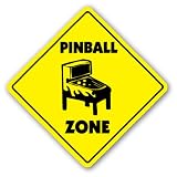 PINBALL ZONE -Sign- part game room arcade machine games