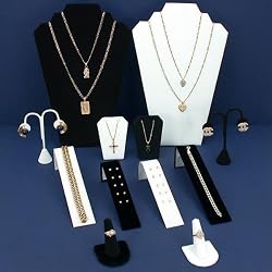 Necklaces Rings Bracelet Ers Jewelry Display 12 Pc Set