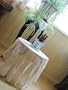 Vintage Hand Crochet Creamy White Cotton Table Cloth
