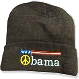 Barack Obama Peace Sign Kids Winter Beanie
