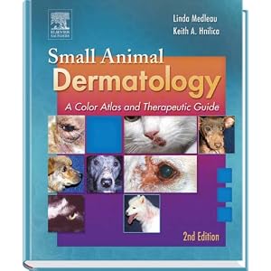 Click here to buy Small Animal Dermatology: A Color Atlas and Therapeutic Guide by Linda Medleau DVM MS and Keith A. Hnilica DVM MS.