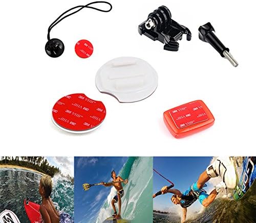 LC Prime® Ski Surf Board Snowboarding Wakeboard Mount Set Kit for GoPro Hero 4/3+/3/2/1 plastic black 1