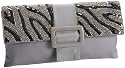 Jessica McClintock Sequins & Satin Envelope Clutch