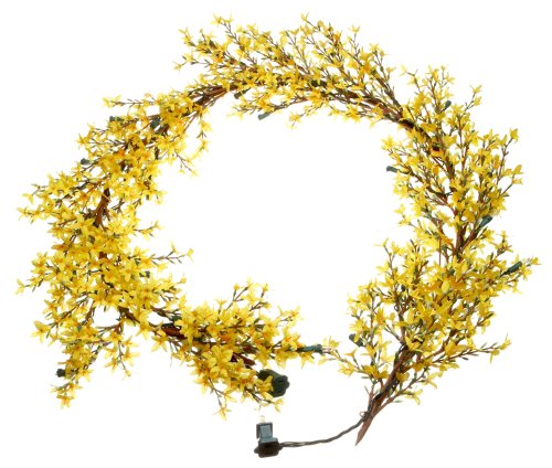 GKI Bethlehem Lighting 35 Clear Mini Light Yellow Forsythia 6-Foot Indoor Garland
