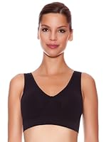 Selene Sujetador Sin Aros Y Sin Costuras 24 Horas Relleno Extraíble Louise (Negro)