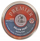 Crosman Premier .177 Cal, 7.9 Grains, Hollowpoint, 500/Tin