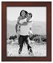 Malden Linear Wood 8x10 Walnut Picture Frame