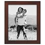 Malden Linear Wood 8x10 Walnut Picture Frame