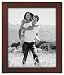 Malden Linear Wood 8x10 Walnut Picture Frame