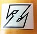 Dragonball Z Decal Sticker. Peel and Stick BLACK