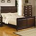 5PC Traditional California King Panel Sleigh Bed Set