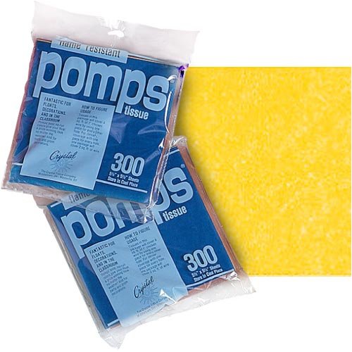 Childrens Toyshop  Sporting Goods : Pomps Tissue Squares Gold