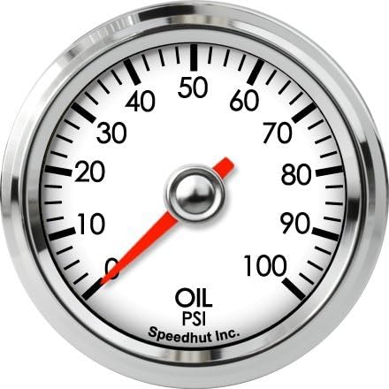 Speedhut 2-1/16" Oil Pressure Gauge 0-100psi