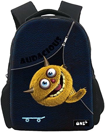 Backpack bacteria prints original design of children's school bag cartoon character , A