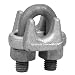 Campbell 1000-G 2" Wire Rope Clip, Forged Carbon Steel, Galvanized