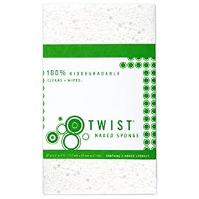  Twist - Medium Naked Sponge, 2 sponges