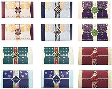 KOREA TRADITIONAL PATTERN GIFT ENVELOPE CARD MONEY HOLDER 16PCS