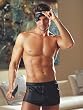 Mens Black Boxer Shorts 3 Piece Set Shorts Mask Paddle