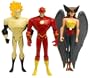Justice League Unlimited The Flash, Hawgirl, & Waverider Action Figure Set [Toy]
