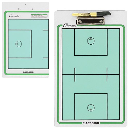 Champion Sports Lacrosse Dry Erase Clipboard