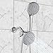 A-Flow8482; Rainfall and Waterfall Luxury 4.5 Shower Head 3 Function Showerhead - Chrome
