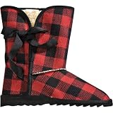 SUGAR MONTANA PLAID BOOT RED 9