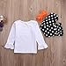Little Girls Christmas Snowman Top and Polka Dot Ruffle Leggings Outfit