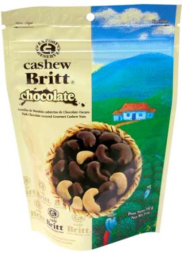 Dark Chocolate Covered Gourmet Cashew Nuts by Cafe Britt