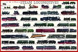 Safari LTD Steam Locomotives Laminated Poster