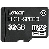 Lexar 32GB Mobile MicroSDHC Card Class 10 High-Speed Micro SDHC Upto 12MB / s Write and upto 20MB / s Read with Komputerbay SD adaptor and High Speed USB Reader
