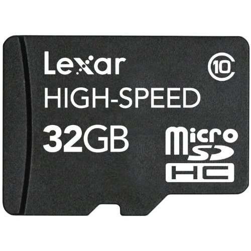 Lexar 32GB Mobile MicroSDHC Card Class 10 High-Speed Micro SDHC Upto 12MB / s Write and upto 20MB / s Read with Komputerbay SD adaptor and High Speed USB Reader