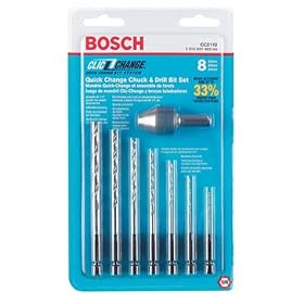 Bosch CC2110 Clic-Change 8 Piece Twist Drill Bit Assortment with Clic-Change Chuck by Bosch