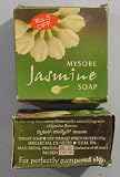 Mysore Sandal's Jasmine Natural Soap - 150 Gram (5 Oz) Bar - For Perfectly Pampered Skin