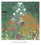 Bauerngarten - Artist: Gustav Klimt - Art Print Poster Size: 27.00 by 29.00 inches