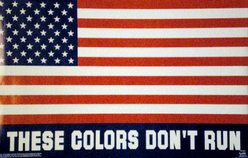 American Flag Poster~ USA ~ These Colors Don’t Run ~ United States of America ~ Approx 24 X 36 Inches