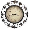 Westclox Ivy Wreath Wall Clock