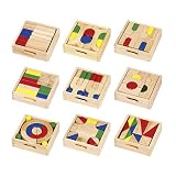 Guidecraft Mini Unit Blocks - Set of 9