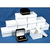 12 Black Velvet Diamond Ring Jewelry Gift Boxes Displays