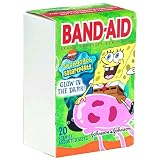 Band-Aid Assorted Sizes Adhesive Bandages, SpongeBob SquarePants, , 20-Count Boxes (Pack of 8)