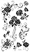 Supperb Mix Flower Temporary Tattoos Ii / 6-pack Floral Tattoo
