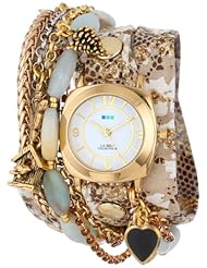 La Mer Collections Womens LMMULTI1010 Algonquin Charms Wrap Watch